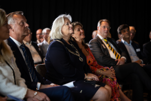 Officiële opening van het Cruquiuspaviljoen met Arthur van Dijk en Marianne Schuurmans, juni 2025.